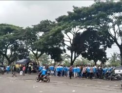Buruh SPN Berbondong-Bondong Unjuk Rasa Di PT Pou Yen Indonesia(PYI) Tuntut Perbaikan Isi PKB