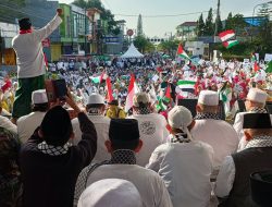 Ribuan Masa Hadiri Aksi Solidaritas’Cianjur Siap Membasuh Luka Palestina’