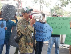Jurnalis Cianjur Melakukan Aksi Solidaritas Menolak Kekerasan Terhadap Wartawan